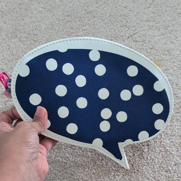 White Speech Bubble Clutch - Picture 2 of 7